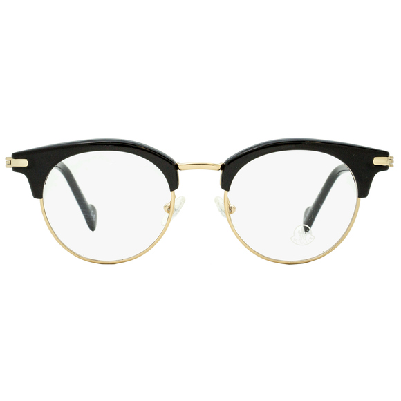 Moncler Oval Eyeglasses ML5020 001 Shiny Black/Gold 47mm 5020 - Picture 2 of 3